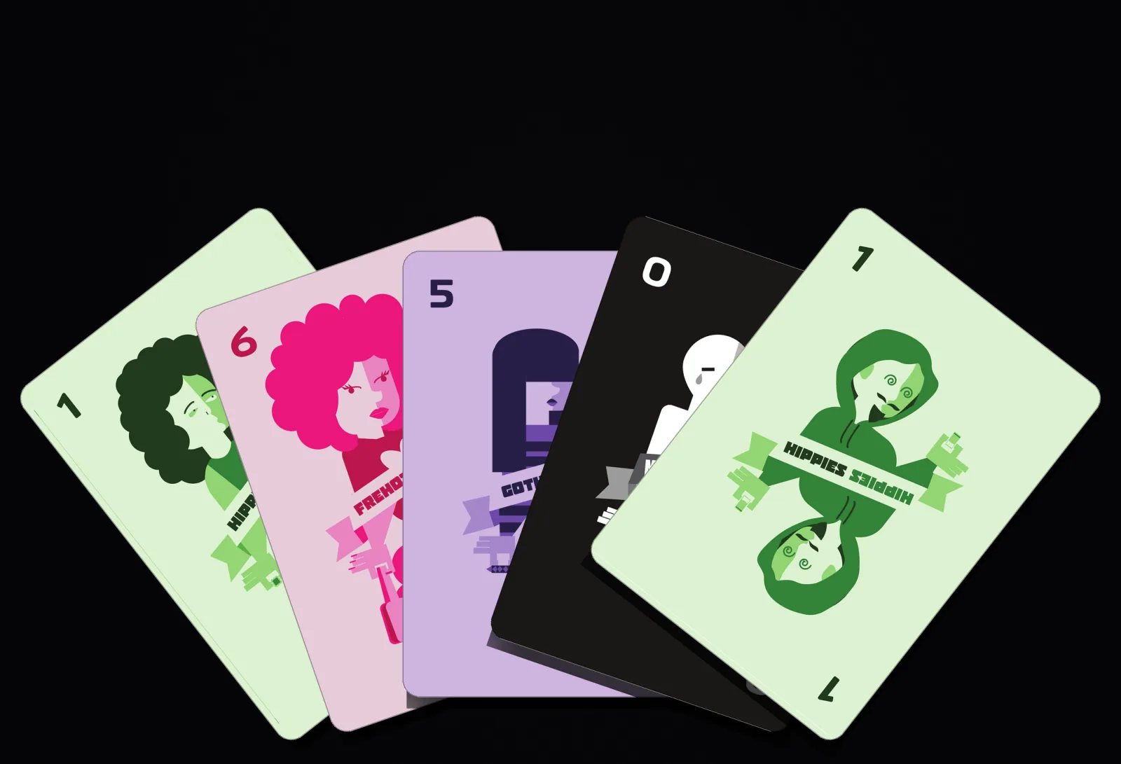 Havurot: a hand of cards fanned out